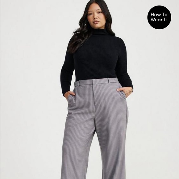 Torrid Mock Neck Ribbed Sweater - Picture 7 of 9